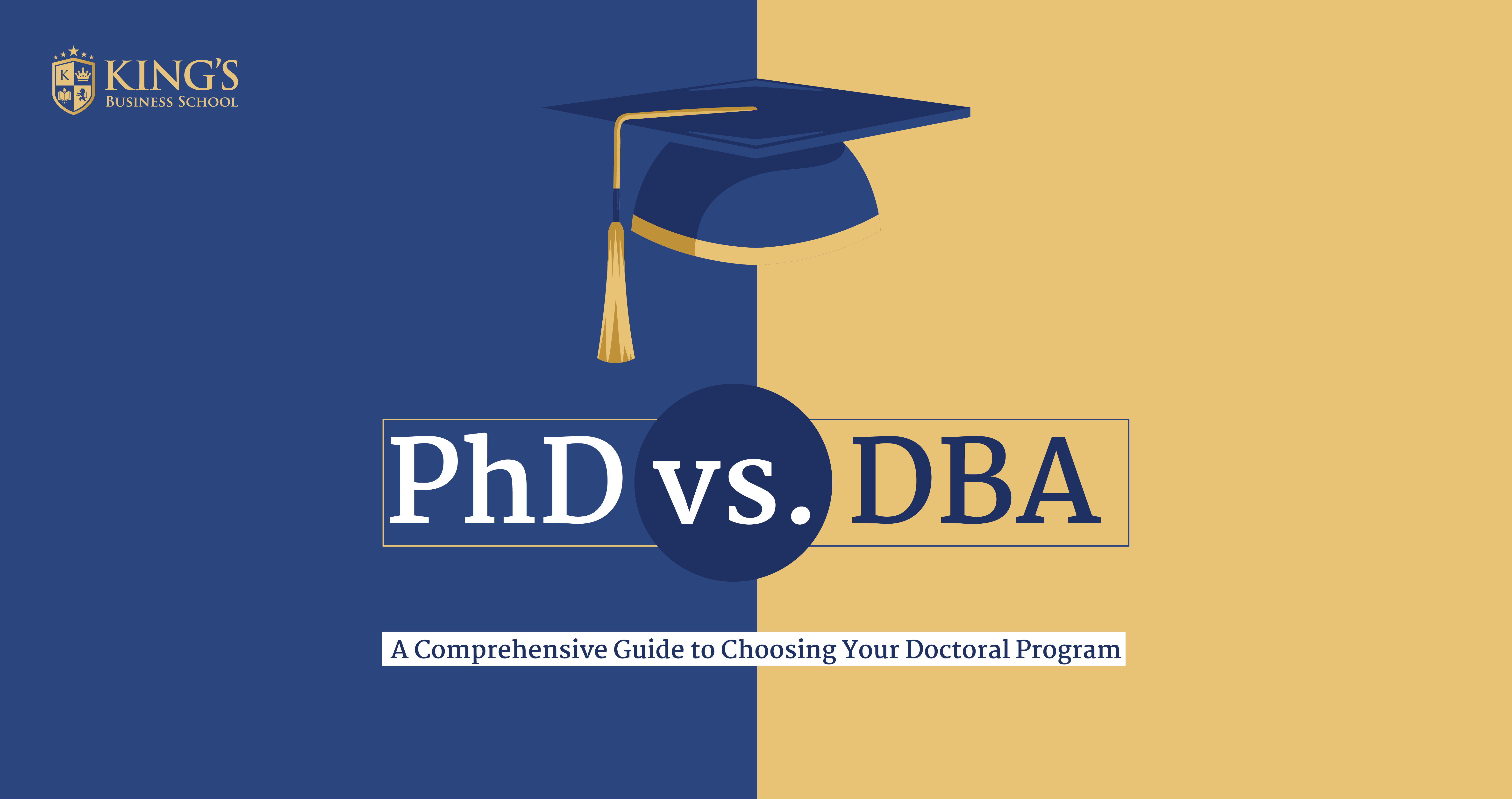 PhD vs. DBA in 2024 | King's Business School